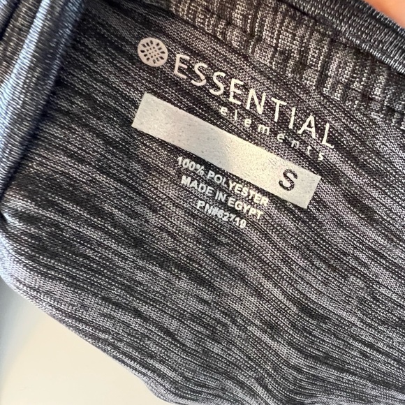 NWT Essential Elements Grey workout top - Picture 4 of 5